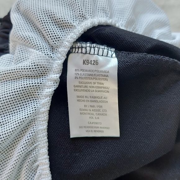 Kangol Men Trunks Board Swim Shorts XXL Black Tonal Cargo Swimwear Drawstring - Picture 6 of 9